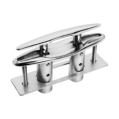 Giá tốt. 316 Thép không gỉ Thêm được kéo lại Flush Mount Boat Cleat với tấm hậu thuẫn cho tàu thuyền biển trực tuyến