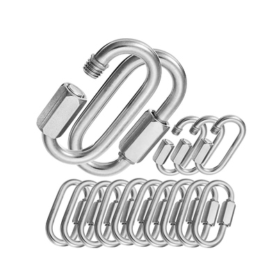 Giá tốt. Quick Link Heavy Duty Carabiner Clips Locking Carabiner Chain Quick Links for Porch Swing trực tuyến