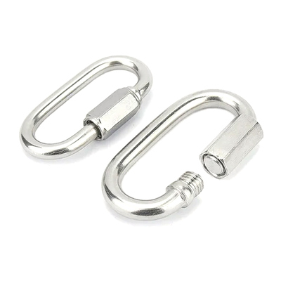 Giá tốt. Thể thao ngoài trời Stainless Steel Oval Quick Link Carabiner với mạ galvanized & Zinc Plated Finish Customizable Packing trực tuyến