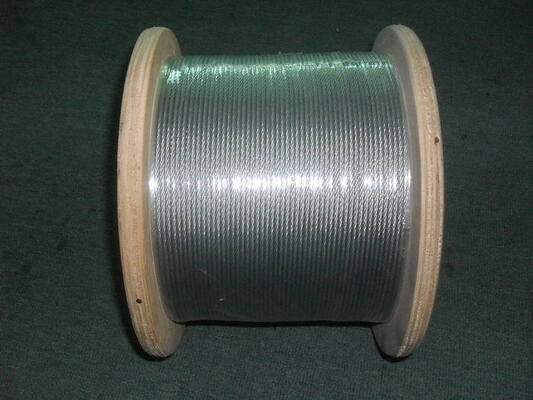 Giá tốt. Sợi dây cáp thép phủ PVC 6 × 7 FC cho dây cáp máy bay ISO9001/ISO14001 được chứng nhận trực tuyến